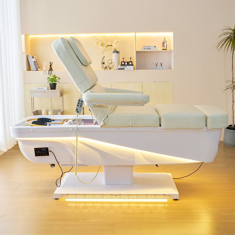 Fully Adjustable Elite Massage/Facial/Japanese-Korean Head Spa Shampoo Bed W/ Pedicure Bath - Image 4